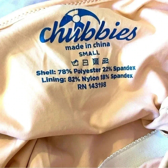 Chubbies Womens Size Small Printed One Piece Swimsuit Lavender Multi - Picture 3 of 10